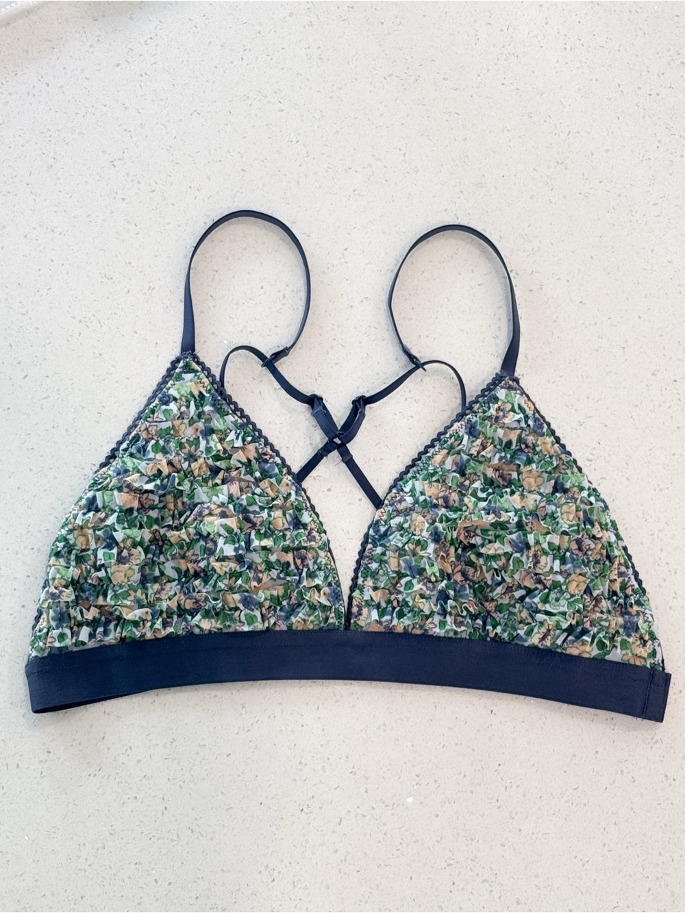 AERIE Floral Ruffle Bralette - Picture 6 of 10